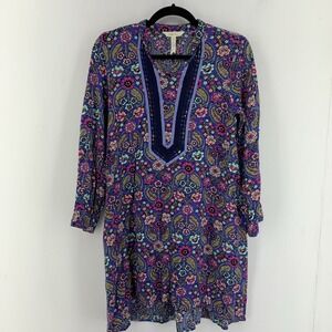 Matilda Jane Womens Small High Low Dress Multicolor Floral Boho Cottagecore